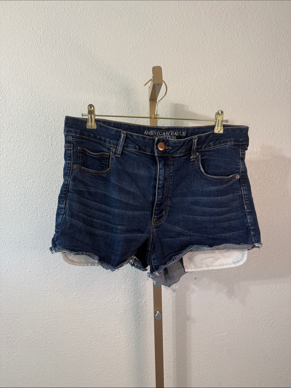 American Eagle Outfitters Dark Indigo- High Rise Shortie -Denim - Size 18